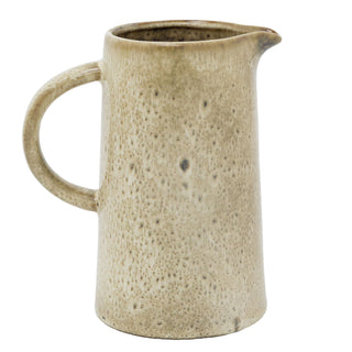 Reactive Glaze Jug, 17cm Decorative Brown Vase for Dried Artificial flowers