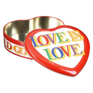 Emma Bridgewater Brighter World Large Storage Tin | Heart Shaped Kitchen Tin