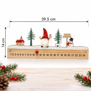 Reusable Christmas Advent Countdown Ruler, 39.5cm Sliding Marker Calendar