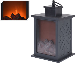 Light Up LED Realistic Warming Lantern Fireplace Christmas Decoration