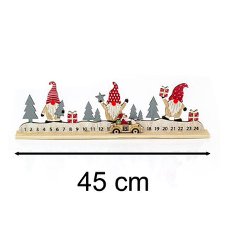 Santa's Festive Journey Advent Calendar | Sliding Santa Wooden Advent Calendar