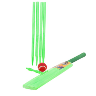 V12 Sport Neon Beach Play Cricket Set - Size 5 | 10+ Years Junior Cricket Bat Set For Kids | Children's Cricket Bat Garden Outdoor Games - Colour Varies One Supplied