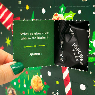 Vegan Gourmet Popcorn Christmas Advent Calendar, Six Flavour Countdown