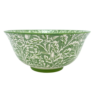 William Morris Acorn Fine China Serving Bowl, 16x7cm Soup Cereal Bowl