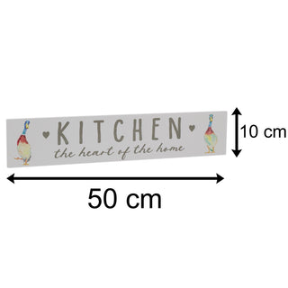 50cm Wooden Kitchen Accessories Duck Kitchen Plaque | Wall Decoration Hanging Signs And Plaques For Home Wall Art | Shabby Chic Home Accessories