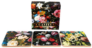 Pack Of 6 Beautiful Floral Cup Mug Coasters For Drinks ~ Coffee Table Mats