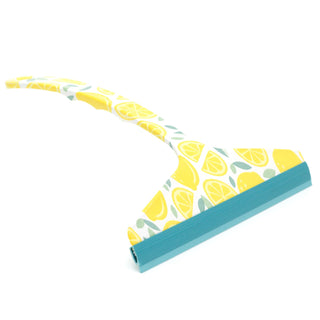 Ultra Clean Lemon Print Rubber Squeegee | Window Squeegee Shower Squeegee | Bathroom Squeegee Glass Cleaning Wiper