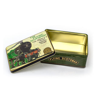 The Flying Scotsman Deep Rectangle Storage Tin | Decorative Steam Train Tin 20cm