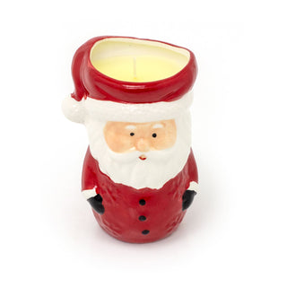 Ceramic Santa Claus with Candle | Christmas Scented Candle Santa Ornament