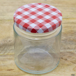 Airtight Round Glass Jam Jars With Metal Lids | Multipack Kitchen Preserving Jars - 250ml