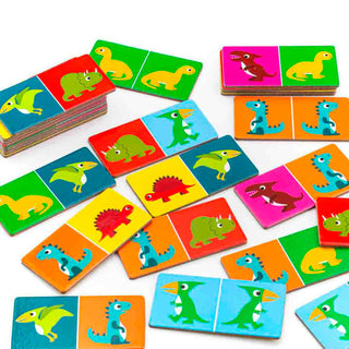 Djeco Bingo Memo Domino Dinosaurs Dominoes, Bingo, and Memory Games for Kids