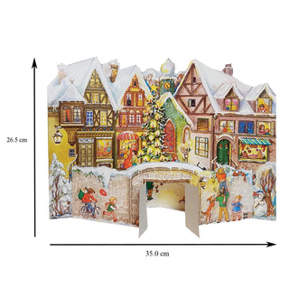 At the City Wall | 3D Freestanding Traditional Christmas Paper Advent Calendar