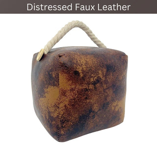 His Lordship Faux Leather Doorstop, 16cm Novelty Slogan Door Stop Rope Handle