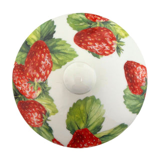 Strawberry Field Storage Jar, 720ml Ceramic Airtight Kitchen Container