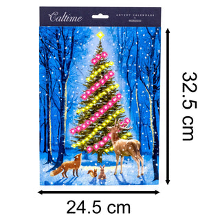 Christmas Advent Calendar Christmas In The Forest Christmas Tree Advent Calendar