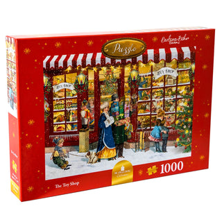 Deluxe Christmas Jigsaw Puzzle 1000 Pieces | The Toy Shop At Christmas Jigsaw Puzzle | Jigsaw Puzzles For Adults