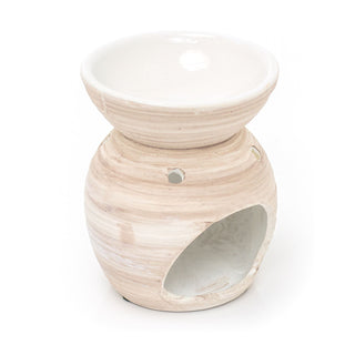 Mediterranean Stoneware Essential Oil Burner | Tealight Candle Wax Melt Burner