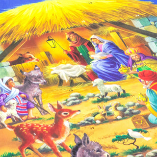 Christmas Advent Calendar Bethlehem Nativity Scene | Religious Advent Calendar Traditional Advent Calendar | Picture Advent Calendar Paper Advent Calendar