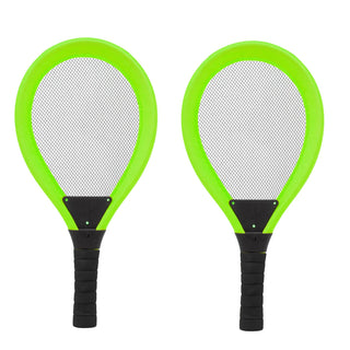 2 Player Soft Tennis Set With Soft Ball And Shuttlecock | Outdoor Beach Toy Tennis Rackets For Kids To Play Tennis or Badminton | Kids Garden Toys