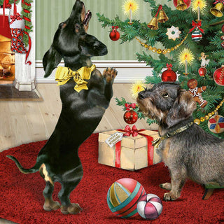 Traditional Christmas Advent Calendar | Dachshund Sausage Dog Advent Calendar | Christmas Puppy Picture Advent Calendar