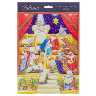 Christmas Advent Calendar Elephant Nativity Play | Cartoon Advent Calendar Traditional Advent Calendar | Picture Advent Calendar Paper Advent Calendar