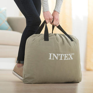 Intex Airbed With Built-In Pump | Dura-Beam Plus Pillow Rest Air Bed - 203x152cm