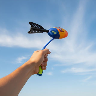 Foam Flying Rocket with Launchers, Outdoor Foam Torpedo Missile Rocket Launcher