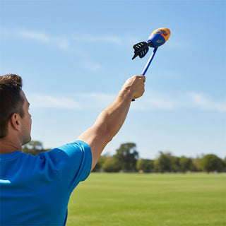 Foam Flying Rocket with Launchers, Outdoor Foam Torpedo Missile Rocket Launcher