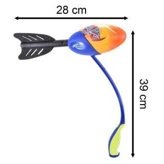 Foam Flying Rocket with Launchers, Outdoor Foam Torpedo Missile Rocket Launcher