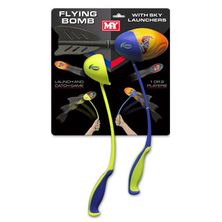 Foam Flying Rocket with Launchers, Outdoor Foam Torpedo Missile Rocket Launcher