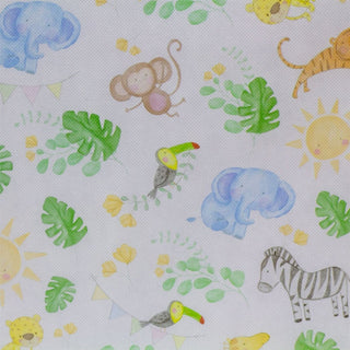 Foldable Nursery Storage Box | Childrens Jungle Safari Fabric Storage Basket