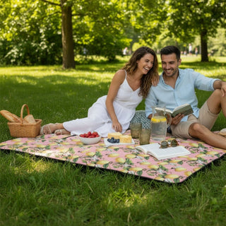 Foldable Waterproof Picnic Blanket, 115 x 185cm, Large Outdoor Beach Blanket
