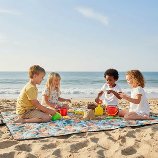 Foldable Waterproof Picnic Blanket, 115 x 185cm, Large Outdoor Beach Blanket