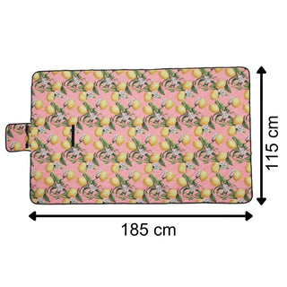 Foldable Waterproof Picnic Blanket, 115 x 185cm, Large Outdoor Beach Blanket