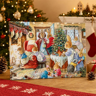 Foxwood Xmas Christmas Advent Calendar, A4 24 Door Foxwood Tales Artwork