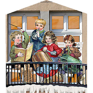 Freestanding Christmas Advent Calendar The Christmas Shops | Fold Out Advent Calendar Traditional Advent Calendar | Picture Advent Calendar Paper Advent Calendar