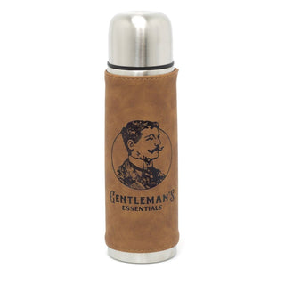 Gentlemans 500ml Stainless Steel Thermos Flask | Double Walled Insulated Vacuum Flask | Hot Cold Drinks Hydro Flask With Cup