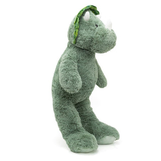 Giant Green Triceratops Plush Toy | Super Soft Dinosaur Teddy for Kids - 100cm
