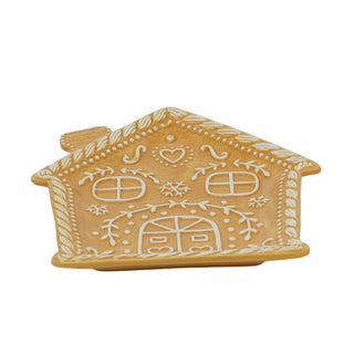 Gingerbread House Ceramic Serving Plate | Christmas Gingerbread Tableware 23cm