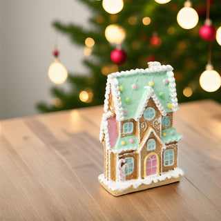 Gingerbread House Ornament | Christmas Gingerbread Cookie Style Frosted House