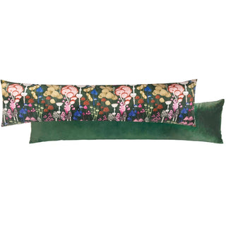 Green Amanita Fabric Draught Excluder | Mushroom Fungi Velvet Draft Excluder