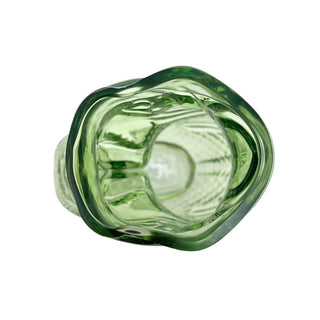 Green Glass Fish Jug, 20cm Coloured Glass Pitcher Vase Nautical Fish Ornament