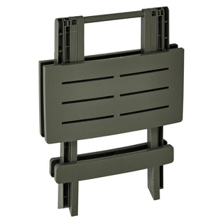 Green Plastic Folding Garden Side Table | Outdoor Foldable Table for Camping