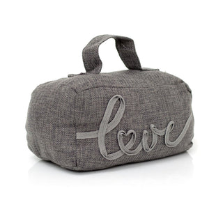 Grey Fabric Door Stop Decorative Indoor Rectangle Weighted Doorstop With Handle