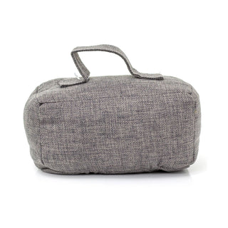 Grey Fabric Door Stop Decorative Indoor Rectangle Weighted Doorstop With Handle