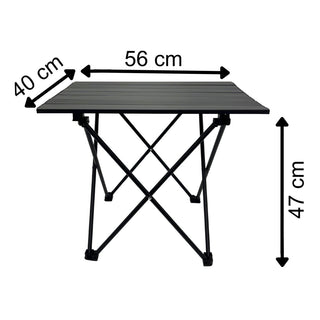 Grey Padded Butterfly Folding Camping Chair and Table Set, Outdoor Furniture