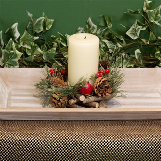 Grey Wash Wooden Tray | Rustic Display for Candles, Jewellery & Decor - 40x20cm
