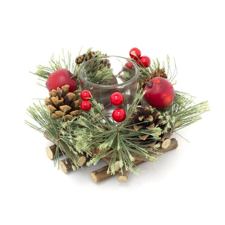 Handcrafted Christmas Tealight Candle Holder ~ Xmas Table Centrepiece