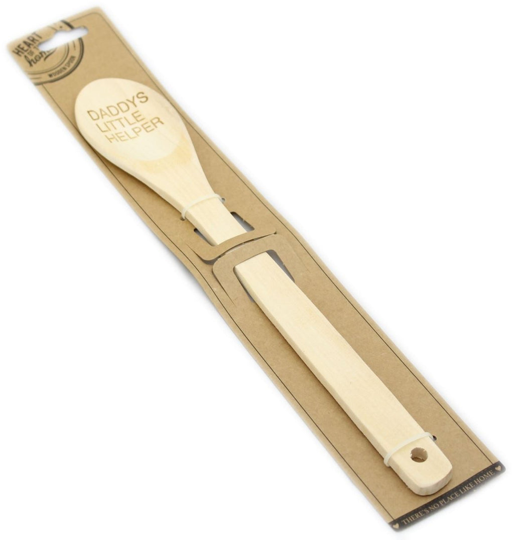 Heart Of The Home Cookery Baking Stirring Wooden Spoon ~ Daddy's Littl ...