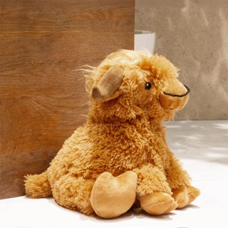Heather Highland Cow Doorstop | Novelty Fabric Cow Shaped Door Stop - 20cm